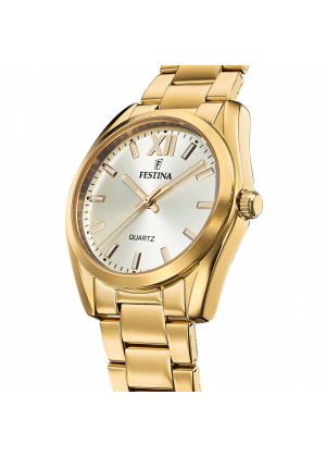 FESTINA - F20640/1 női óra pezsgő számlappal acél csattal (PVD)