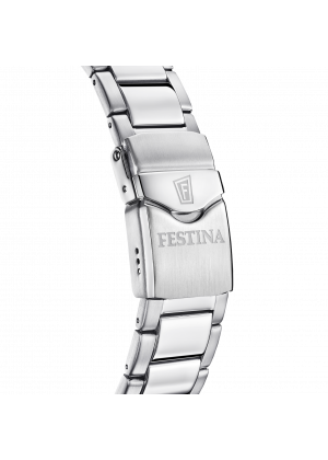 FESTINA - F20665/2 férfi óra zöld számlappal acél csattal