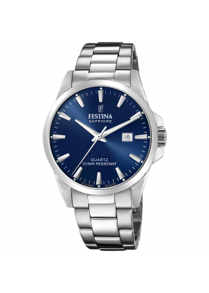 FESTINA SWISS F20024/3 férfi óra kék számlappal acél csattal