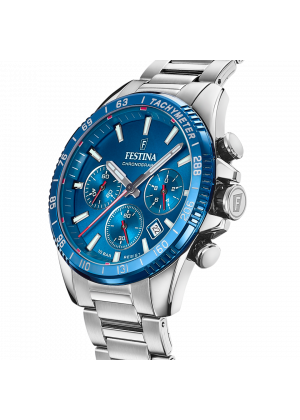 FESTINA - F20560/3 férfi óra kék számlappal acél csattal