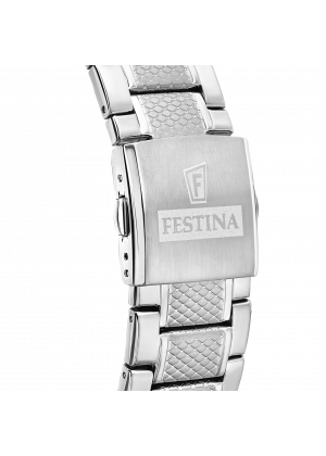 FESTINA - F20668/2 férfi óra kék számlappal acél  csattal