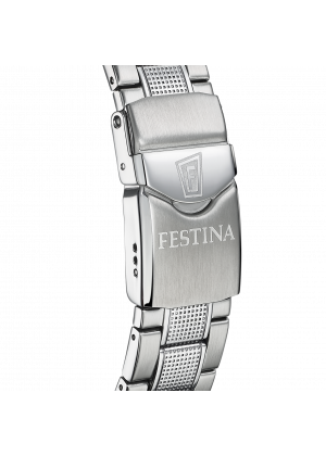 FESTINA - F20669/1 férfi óra kék / fekete számlappal acél csattal