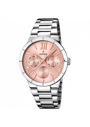 FESTINA - F16716/3 női óra rózsaszín számlappal acél csattal - Boyfriend