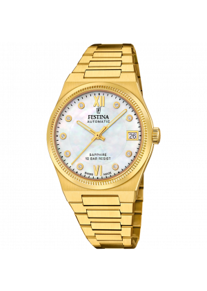 FESTINA SWISS F20033/1 női óra gyöngyház számlappal acél csattal (PVD)