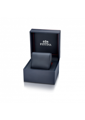 FESTINA SWISS F20028/4 férfi óra fekete számlappal acél csattal