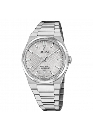 FESTINA SWISS F20051/2 férfi óra szürke számlappal acél csattal - Rive