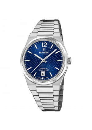 FESTINA SWISS F20052/7 női óra kék számlappal acél csattal - Rive