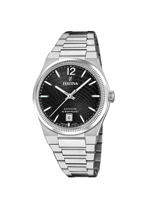 FESTINA SWISS F20052/8 női óra fekete számlappal acél csattal - Rive