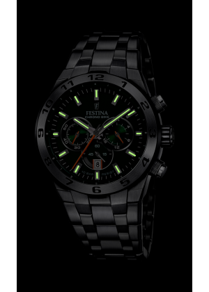 FESTINA - F20670/2 férfi óra zöld számlappal acél csattal