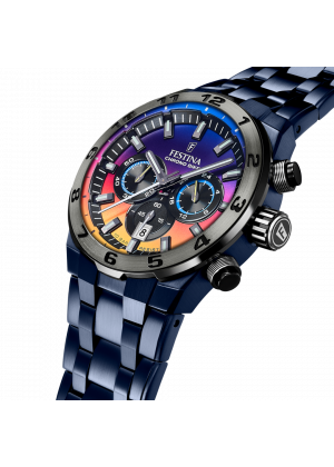 FESTINA - F20709/1 férfi óra rainbow számlappal acél csattal (PVD) SPECIAL EDITION