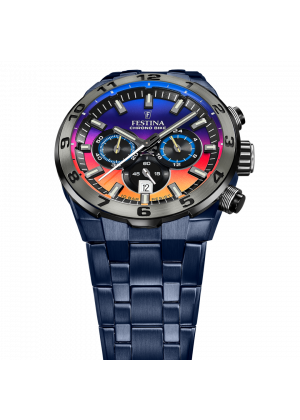 FESTINA - F20709/1 férfi óra rainbow számlappal acél csattal (PVD) SPECIAL EDITION