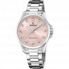 FESTINA - F20654/2 női óra rózsaszín számlappal, cirkónia kövekkel acél csattal