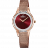FESTINA - F20496/1 női óra vörös számlappal cirkónia kövekkel acél csattal (PVD)