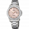 FESTINA - F20503/2 női óra rózsaszín számlappal cirkónia kövekkel acél csattal
