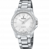 FESTINA - F20593/1 női óra ezüst számlappal, cirkónia kövekkel acél csattal