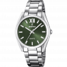 FESTINA - F20622/4 női óra zöld számlappal acél csattal